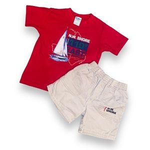 Vintage 90s Boys Oshkosh Set
